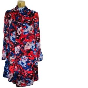 JENNIFER LOPEZ Digital Floral Print DRESS Size 2